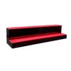 31" LED Lighted Liquor Bottle Display Shelf 2-step Back Bar Bottle Display Stand
