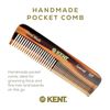 Kent Handmade Coarse Fine Toothed Pocket Comb, Length-11.3 cm