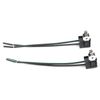 2-Pack H1 Bulb Socket Wiring Harness - Headlight Lamp Connector Plug Adapter Line