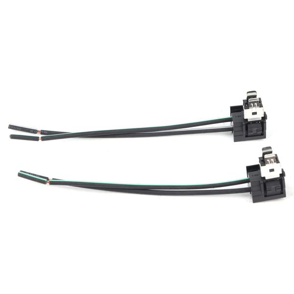 2-Pack H1 Bulb Socket Wiring Harness - Headlight Lamp Connector Plug Adapter Line