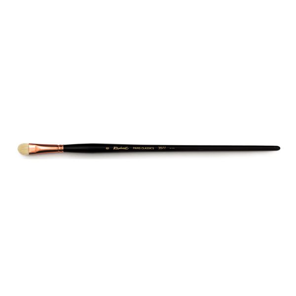 Raphael Paris Classics 3577 Long Handle Brush, Short Filbert, 6, White