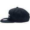 Mitchell & Ness 2 Tone Box Logo Flat Visor Snapback Baseball Cap, black / white
