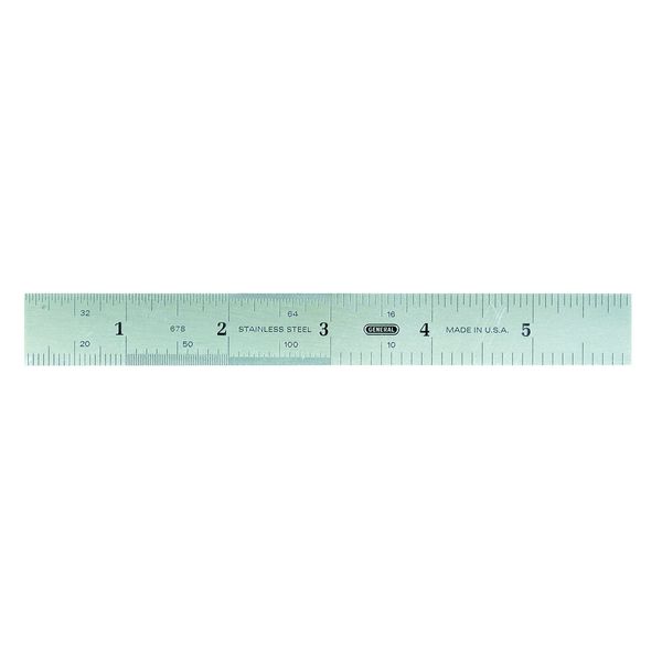 General Tools 678MED Precision 6-Inch Rigid Steel Rule
