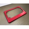 Motorcycle Anodized Aluminum License Plate Frame - RED