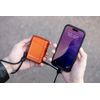 Olight Baton 4 Orange Premium Rechargeable Flashlight & Charging Case, 1300 Lum