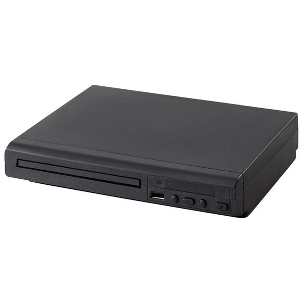 simplus DVD Player, AV Cable, Remote Control, USB Flash Support, Black, Simple, Compact, CD Player, Thin Plus, SP-DVDD-01, CPRM Compatible, Digital Display, Slideshow (B8-4582701009156/AV Cable Type)