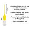 St. Helens Home & Garden LED Hanging Pull Light (Yellow)
