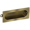 Deltana FP222U5 Rectangle 31/8-Inch x 15/16-Inch Solid Brass Flush Pull