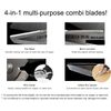 Versatile Compact Multi-Function Scissors with 4-in-1 Combi Blade - cuts Leather, Solid Copper Wire (inc. Mains Cable), CDs, Thick Rope & More. Made in Japan. ENGINEER ph-55