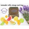 Handmade Lavender Citrus Goat Milk Soap,  Essential oils, + samples, ships fast