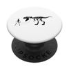 Cute Unique Walking With T-Rex Skeleton Gift PopSockets mit austauschbarem PopGrip