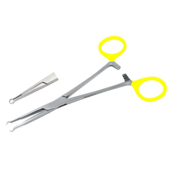 Ring Nose Yellow Hemostat Forceps Grasping Holding Pliers Model Builder Tools