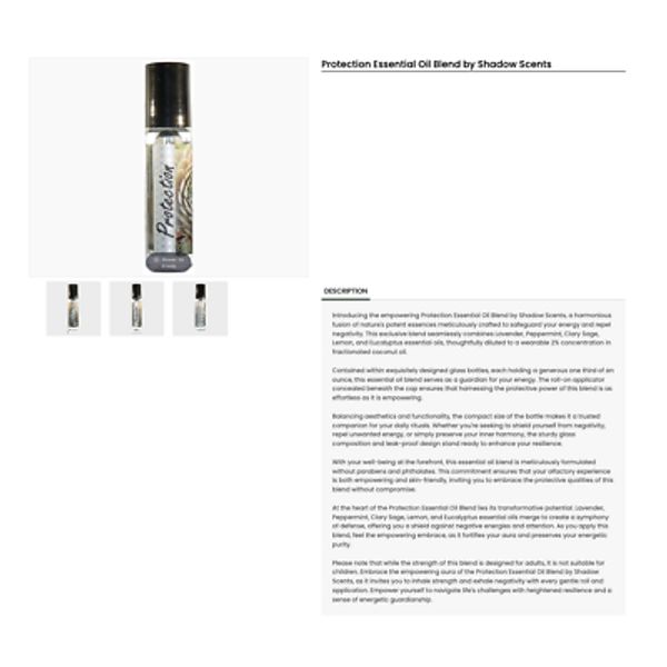 Protection Essential Oil Blend by Shadow Scents