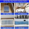 Air Vent Filter Kit Electrostatic Roll, Cut to Fit All Floor Registers,Grilles