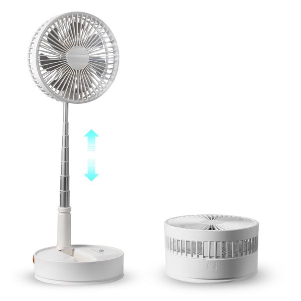 Foldable Oscillating Fan Standing Fan 8" with Remote Control Portable USB