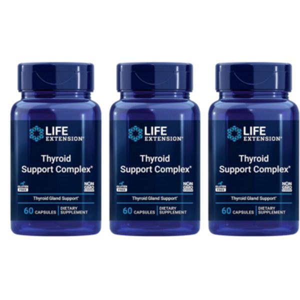 Thyroid Support Complex 3X60 caps Life Extension - Guggul/Ashwagandha/Tyrosine