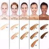 Glamza Phoera Foundation Full Coverage Makeup Set - 24hr Long Lasting Oil Control - Soft Smooth Matte Flawless Concealer Cream - Inc x8 30ml Foundation & Silicone Blender Sponge (102 Nude)