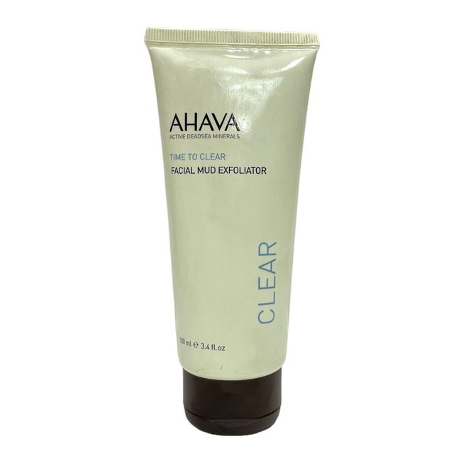 Ahava Time To Clear Facial Mud Exfoliator Clear(100ml/3.4fl)New As Seen In Pics