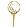 Golf Ball Gold Tee Patch Sport Badge Embroidered Iron On