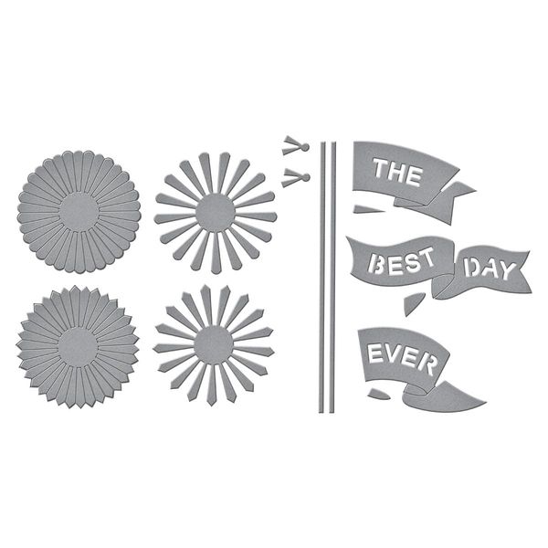 Flags & Banners Etched Dies from The Say Cheese Classic Mouse Collection