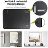 22" x 30" Rectangular Wall Mirror Metal Frame Bathroom Bedroom Vanity Mirror
