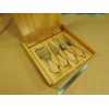Bamboo Cutting Board Cheese Set with 4 Tools, 8" x 8"  - New in Box