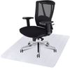 2PCS 60" x 46" Clear Office Chair PVC Floor Mat Protector Thick Computer Desk