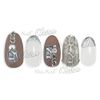 Sha-Nail Charm Shannail Charm, Python Part, Silver, 1 Piece