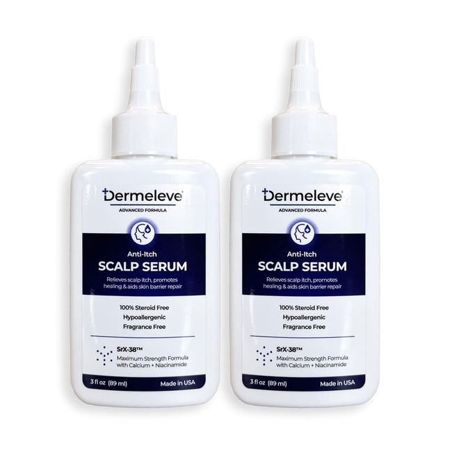 Dermeleve Anti-Itch Scalp Serum 3 oz 2 Pack