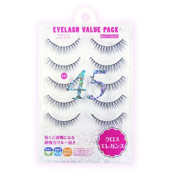 Beauty Nailer VP-45 Eyelash Value Pack, Cross Elegance