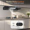 36 inch Kitchen Under Cabinet Range Hood 2 Speed 280CFM Vent w/LED Black