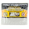 5ft x 12ft Canvas Drop Cloth 1 Side Laminated 8oz Fabric