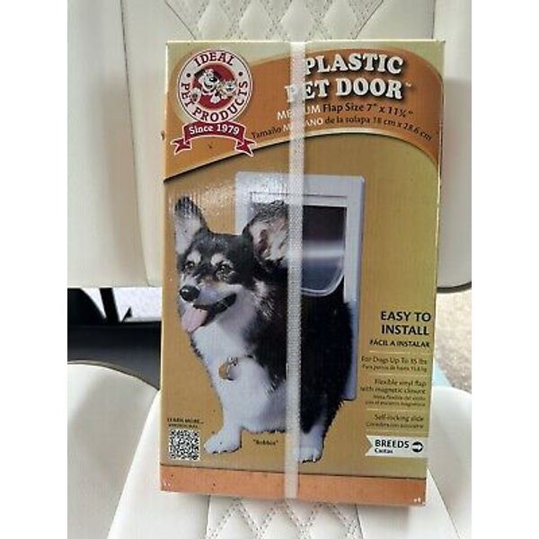 Plastic Pet Door Dog Cat Entry Heavy Duty Flexible Vinyl Flap - Medium