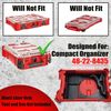 M18 Router Organizer for Milwaukee Packout Compact Organizer Tool Box