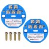 sourcing map 2pcs 0-400C RTD PT100 Temperature Sensor Transmitter Module 4-20MA DC24V Temperature Amplifier for Thermocouple, PLC Modules