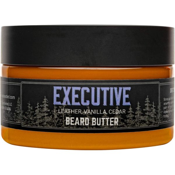 Live Bearded: Beard Butter - Executive - Leave in Conditioner for Beards - 3 oz. - Moisturize, Style, Condition - All-Natural Ingredients with Shea Butter - Light to Medium Hold - Made in the USA