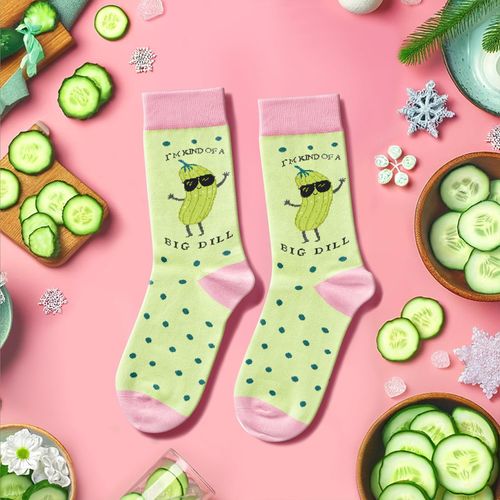 sockfun Funny Gifts For Women Mom Wife Her, Pickle Gifts For Pickle Lovers Pickle Socks, Novelty Silly Socks