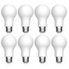 GE Refresh Arctic White, Cool Daylight 60w EQ A19 Dimmable LED Light Fixture Light Bulbs (8 Pack)