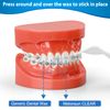 Braces Wax, 10 Pack 50 Precut Wax Strips 350+ Dots, Includes Separate Cases,Big Storage Box & 2 Applicator Tools, Food-Grade Premium Dental Wax- Stick Better(Unscented/Mint +Aloe Vera +Vitamin E)