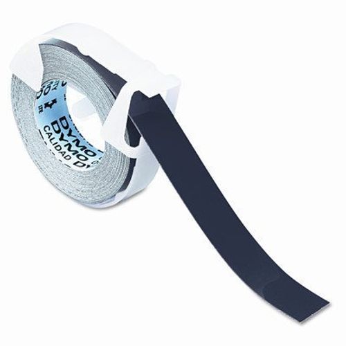 Self-Adhesive Glossy Labeling Tape for Embossers, 3/8" x 12 ft. Roll, Black