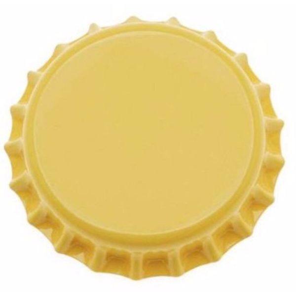 Yellow Oxygen Barrier Crown Caps 144 Count