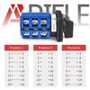 APIELE Changeover Selector Switch 3 Position 440V Universal Rotary Cam Selector (20A 8 Terminal)