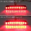 Flush Mount Micro Mini Built-in LED Tail Light with Smoke Lens Inspection Red Glow