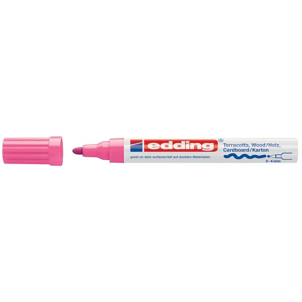 Edding 4000 – Marker, 2-4 mm line Width Rose Métallisé