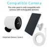 Solar Panel Compatible with SimpliSafe Outdoor Camera Wireles, 4W 5V Solar Panel with 10ft Charging Cable for Outdoor Battery Powered Security Camera with Wall Mount（Not Include Camera）