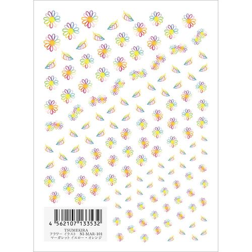 tumekira Nail Stickers for Flower Style Markers Beige Color Let Pk/Bl