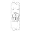 CRL A19AT29 Satin Anodized ACRS Acute 29 Angled Tee Adaptor