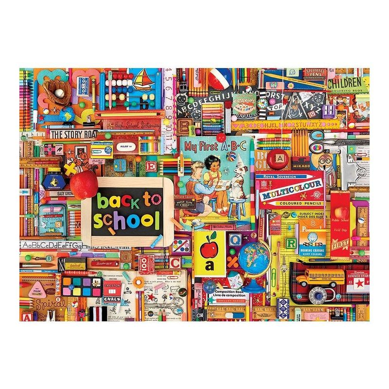 Cobble Hill Puzzle da 1000 pezzi, viola, poster campione incluso