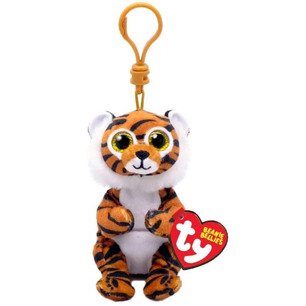 TY Beanie Bellies Key Clip Clawdia Tiger 10cm