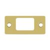 2.75 x 1.25 in. Deadbolt Strike Plate - Bright